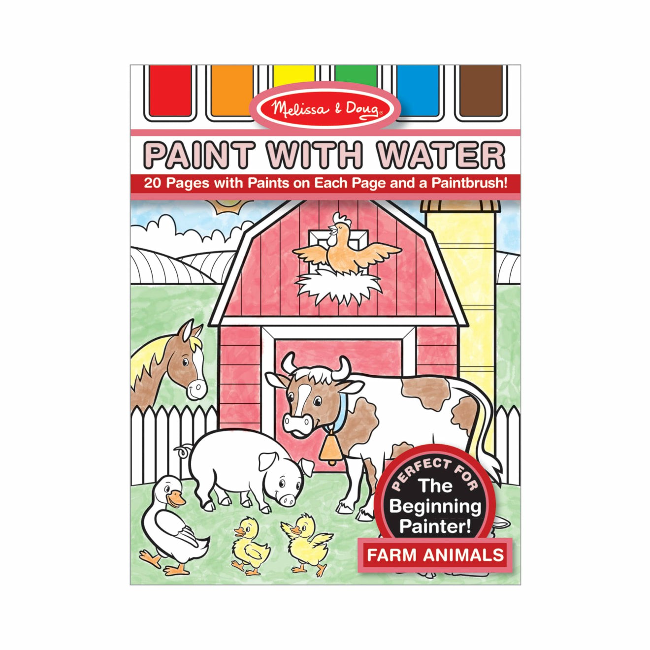 Activity Books | Farm Animals Paint With Water Kids’ Art Pad Activity Books Activity Books