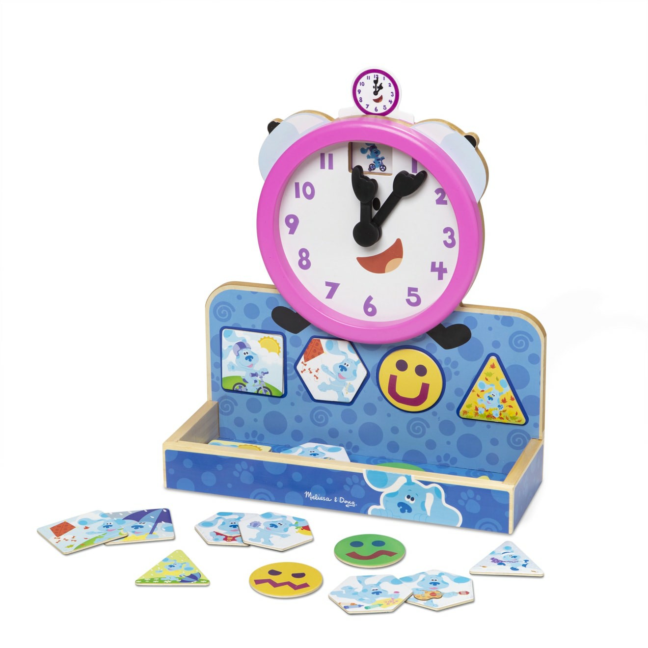 Alphabet & Counting | Blue’s Clues & You! Wooden Tickety Tock Magnetic Clock Alphabet & Counting Alphabet & Counting