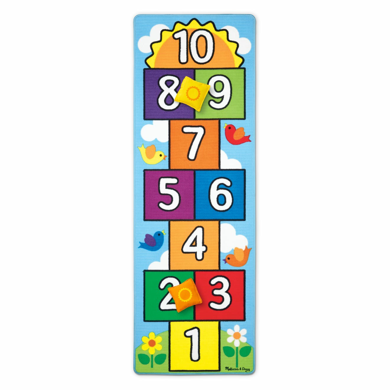 Alphabet & Counting | Hop & Count Hopscotch Rug Alphabet & Counting Alphabet & Counting