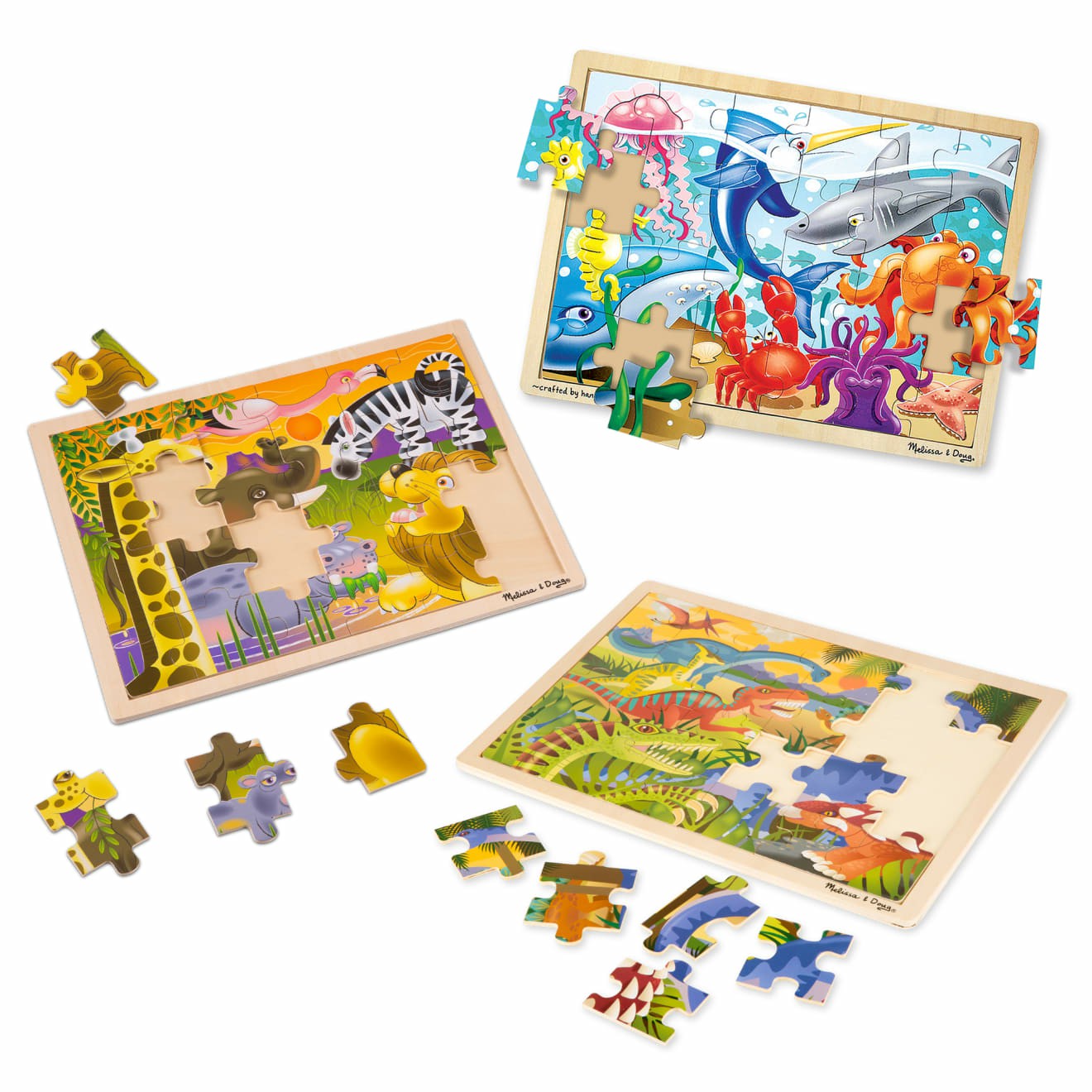 Animals & Nature Puzzles | Habitats Wooden Jigsaw Puzzle Gift Set Animals & Nature Puzzles Animals & Nature Puzzles