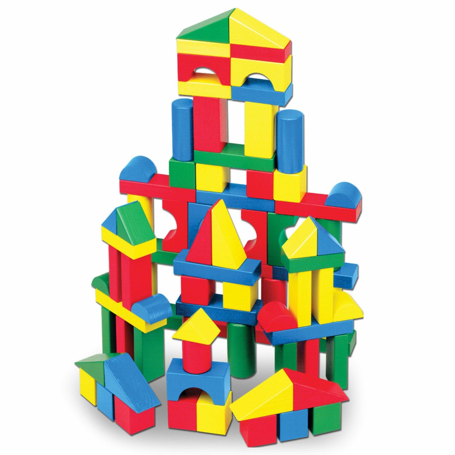 Blocks & Stacking | 100-Piece Wood Blocks Set Blocks & Stacking Blocks & Stacking