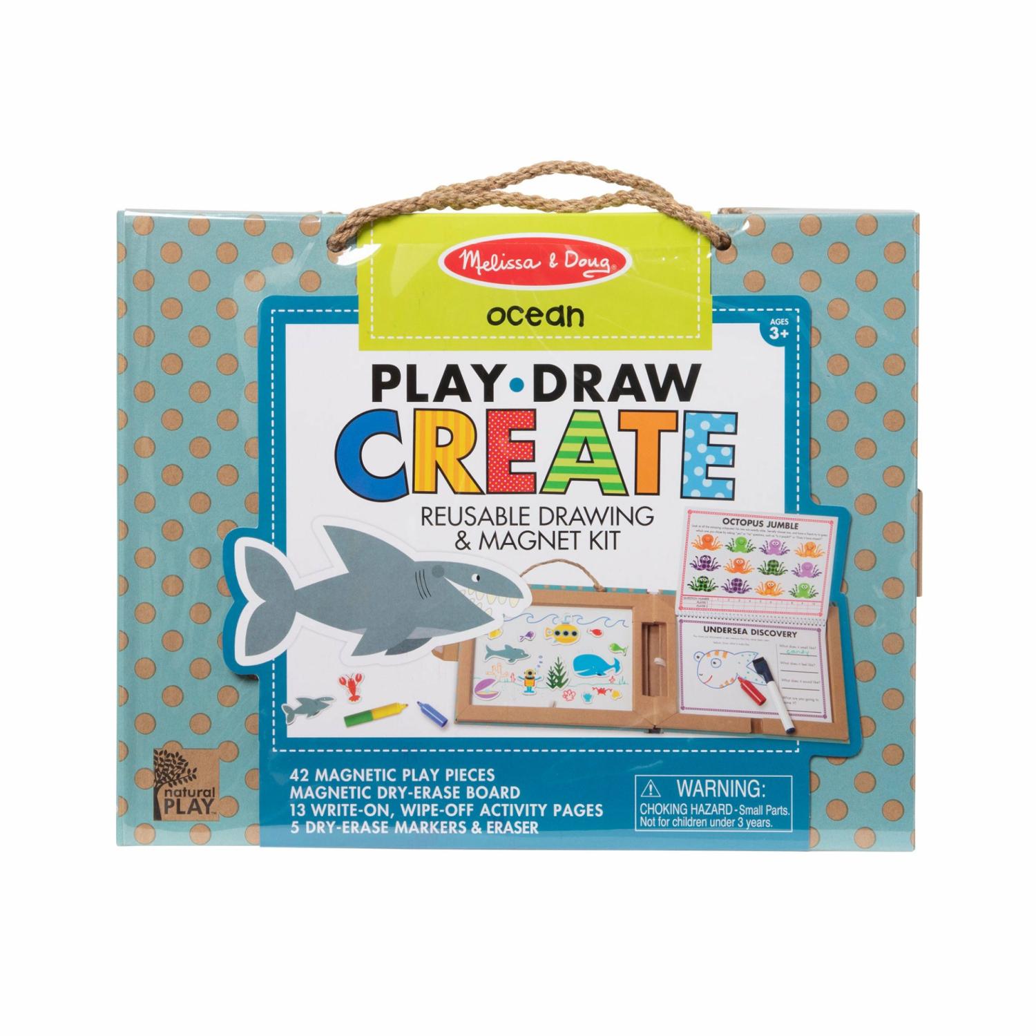 Books | Natural Play: Play, Draw, Create Reusable Drawing & Magnet Kit – Ocean Books Books