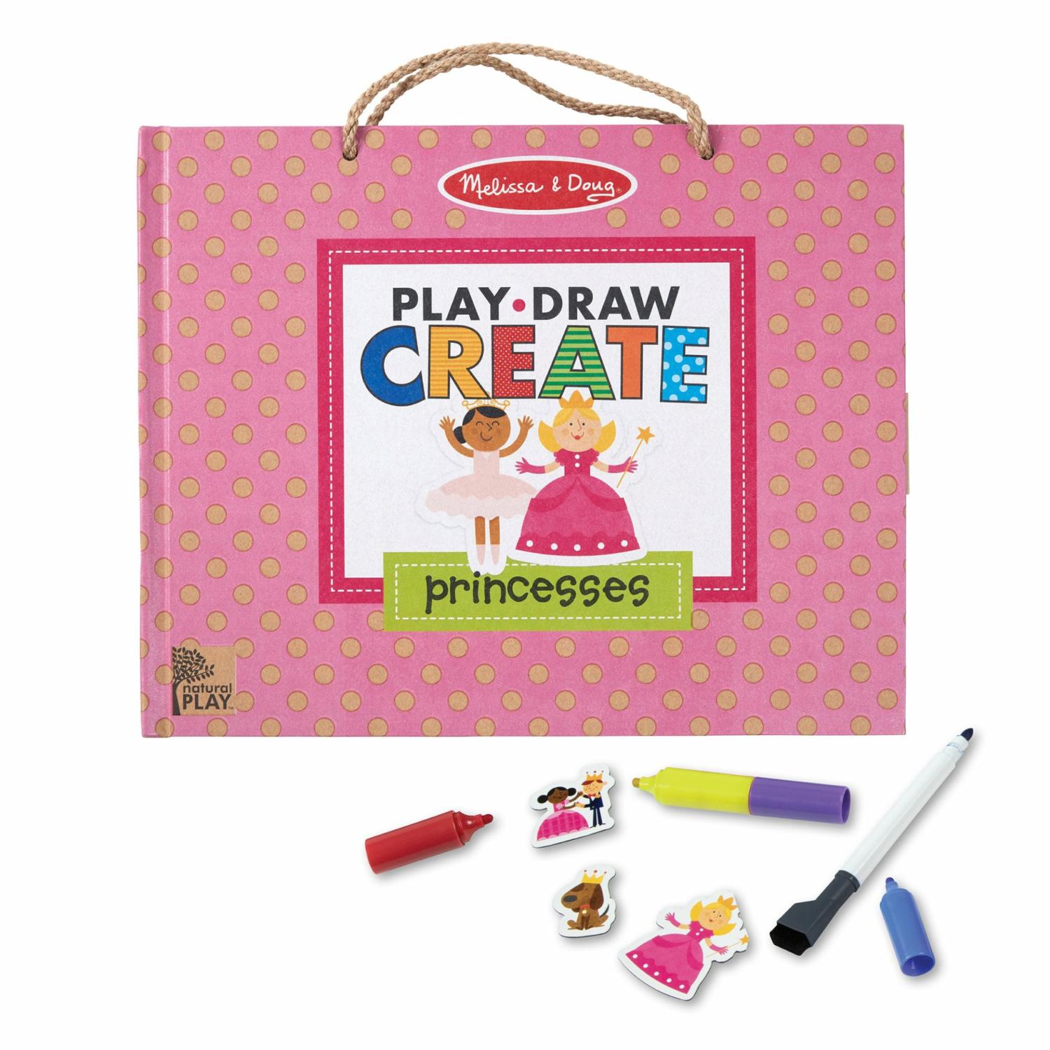 Books | Natural Play: Play, Draw, Create Reusable Drawing & Magnet Kit – Princesses Books Books