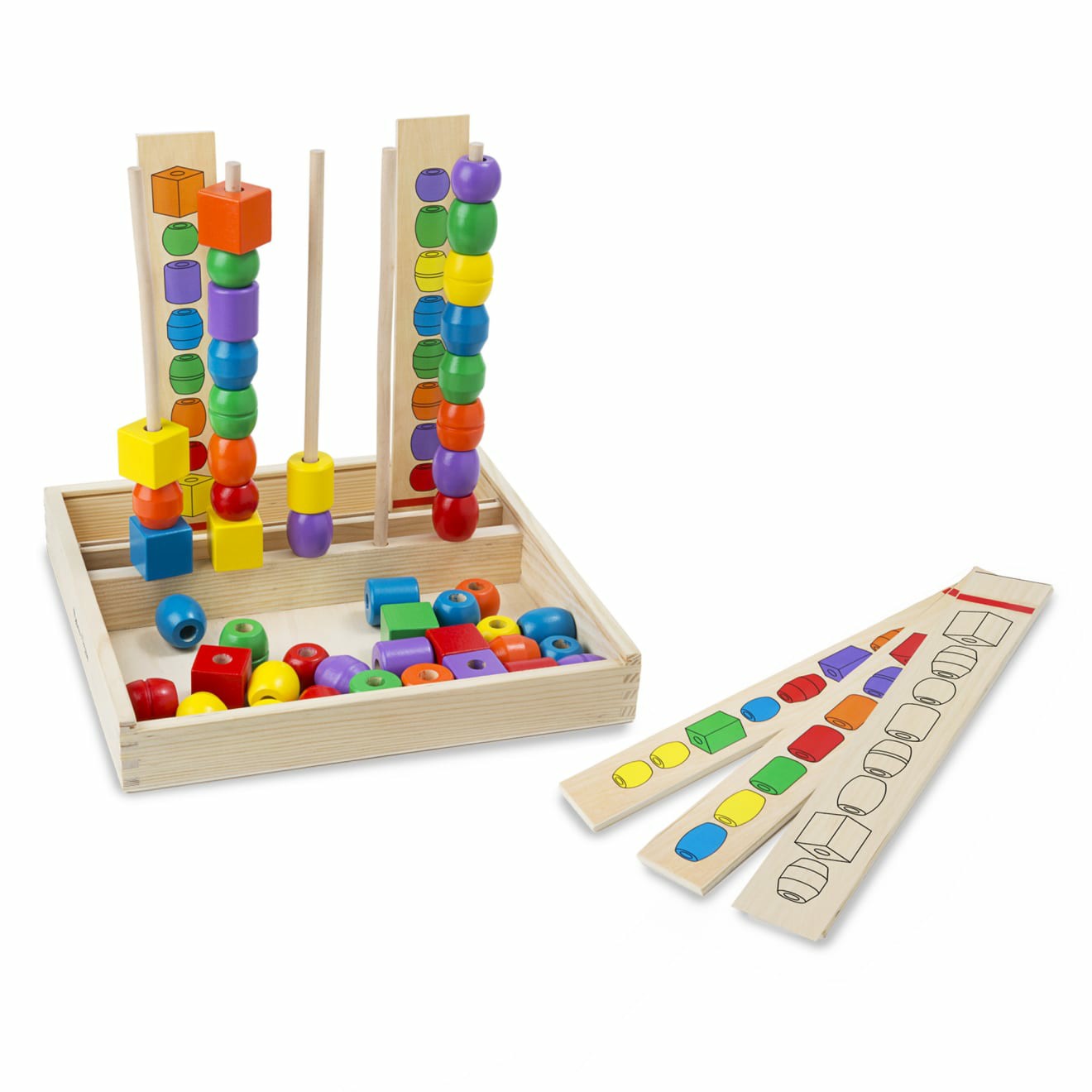 Colors & Shapes | Bead Sequencing Set Classic Toy Colors & Shapes