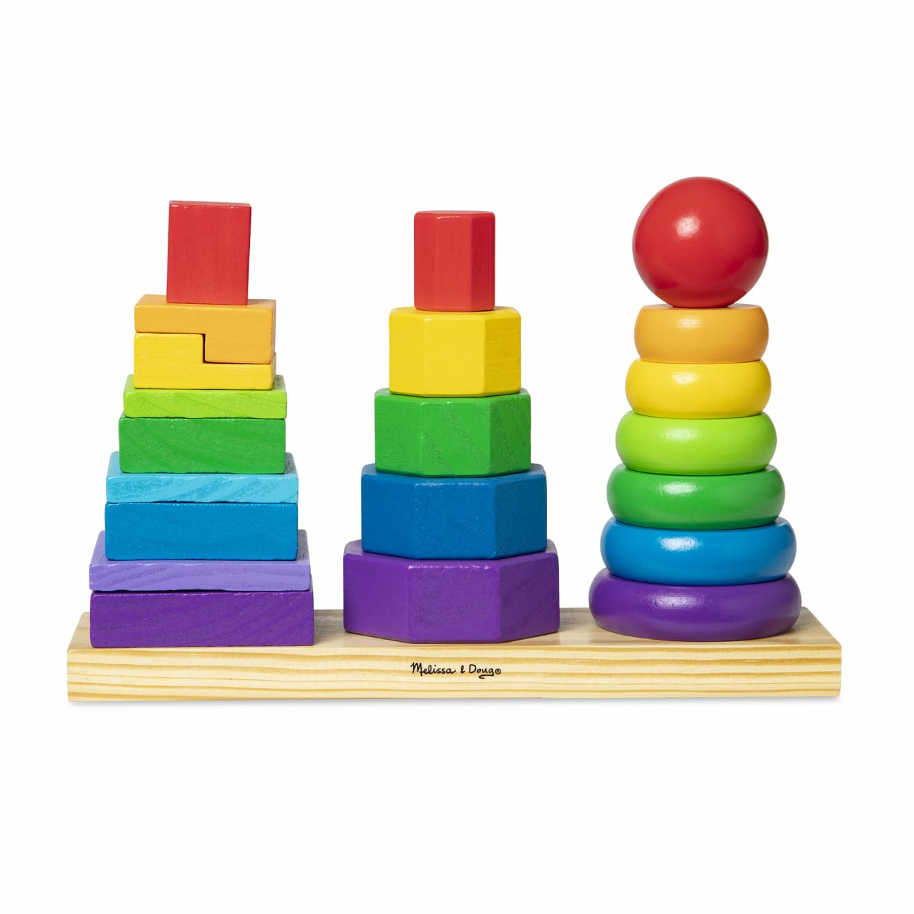 Colors & Shapes | Geometric Stacker Toddler Toy Colors & Shapes Colors & Shapes