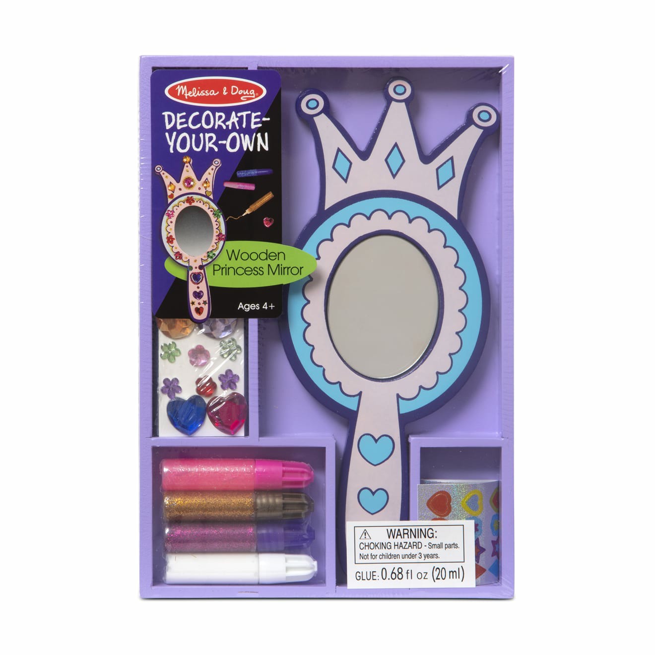 Craft & Stamp Kits | Decorate-Your-Own Wooden Princess Mirror Arts & Crafts Craft & Stamp Kits