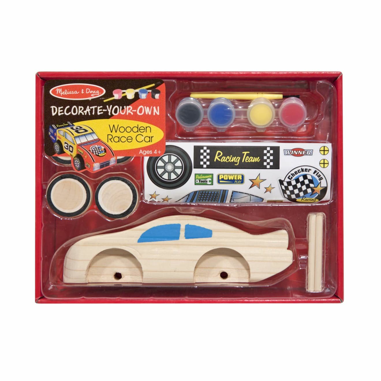 Craft & Stamp Kits | Decorate-Your-Own Wooden Race Car Arts & Crafts Craft & Stamp Kits