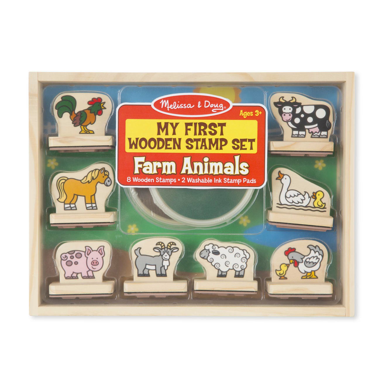 Craft & Stamp Kits | My First Wooden Stamp Set – Farm Animals Arts & Crafts Craft & Stamp Kits