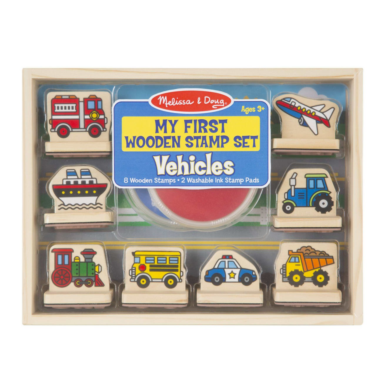 Craft & Stamp Kits | My First Wooden Stamp Set – Vehicles Arts & Crafts Craft & Stamp Kits