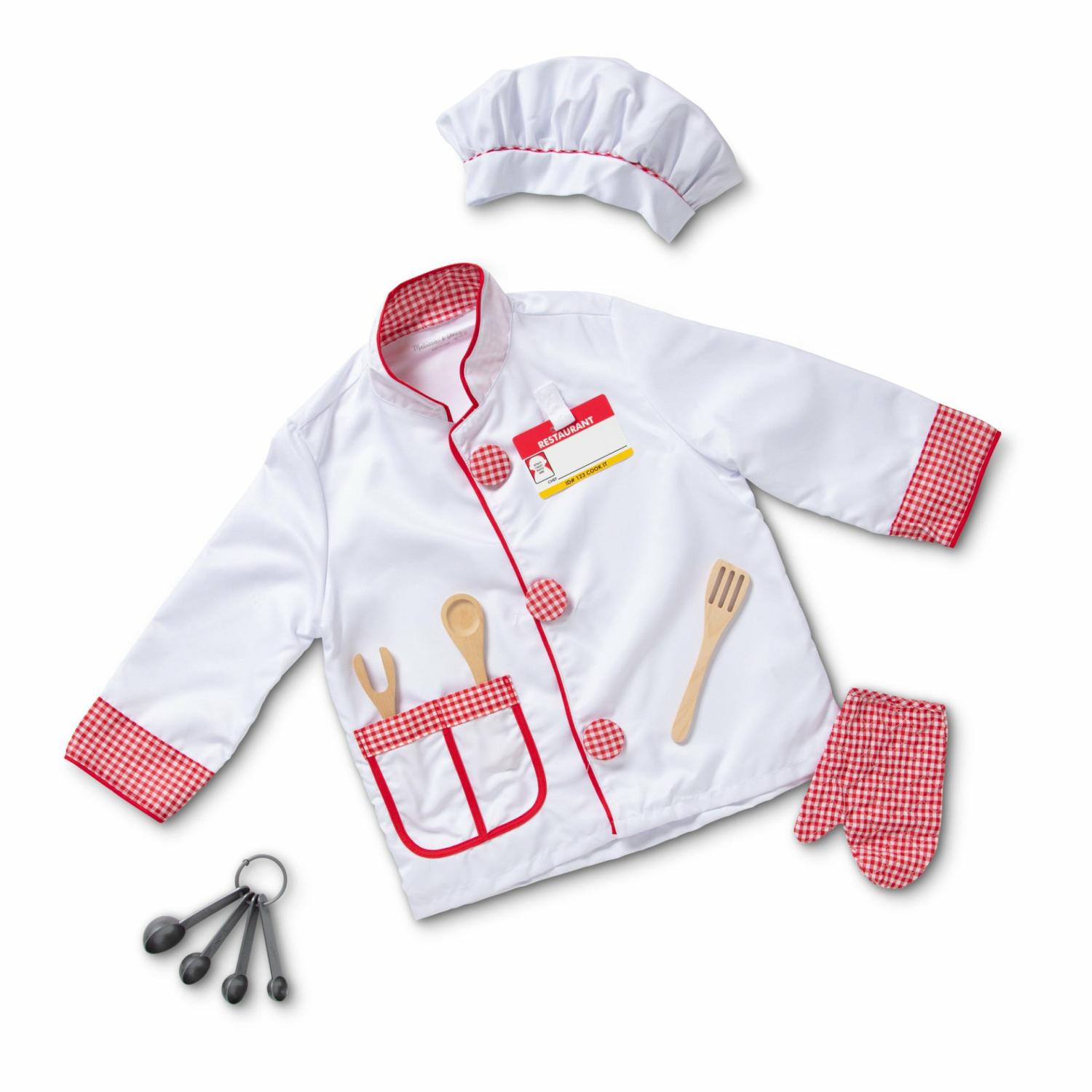 Dress Up | Chef Costume Role Play Set Pretend Play Dress Up