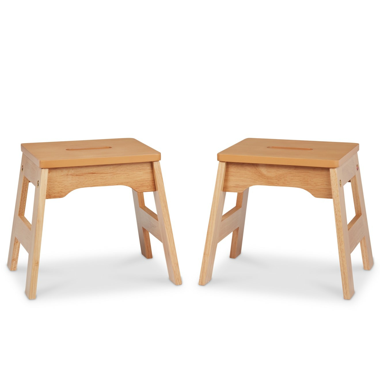 Furniture | Wooden Stools – Set Of 2 (Natural) Furniture Furniture