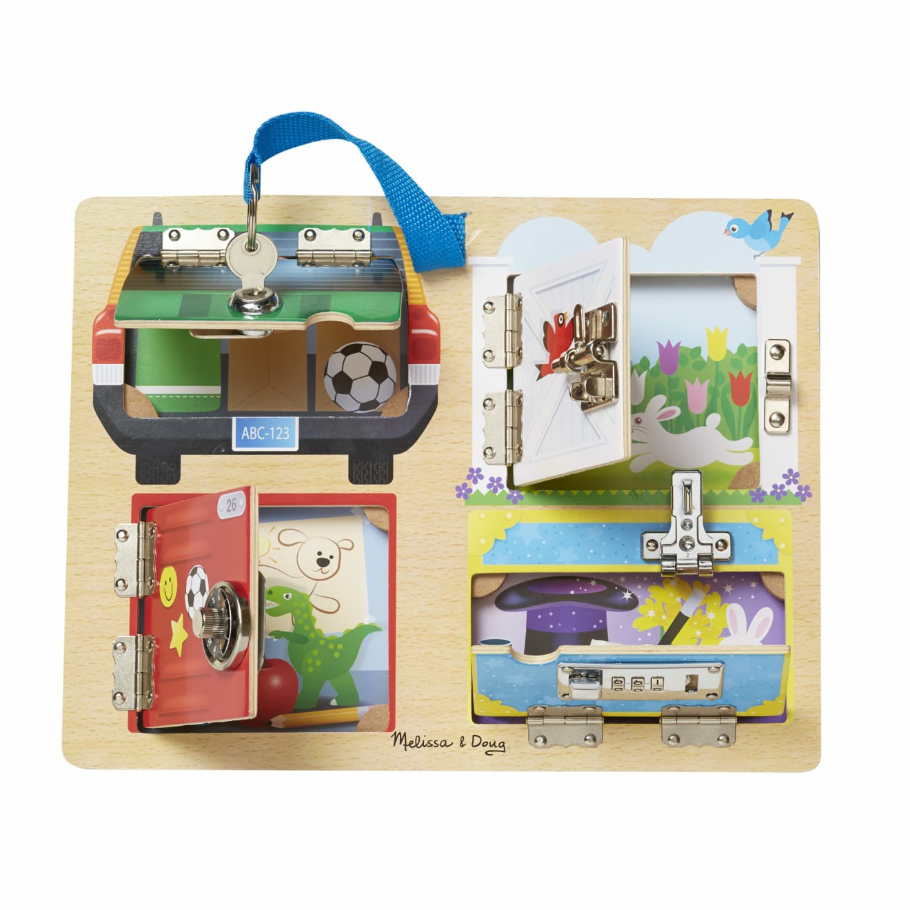 Motor Skills | Lock & Latch Board Learning Toys Melissa & Doug