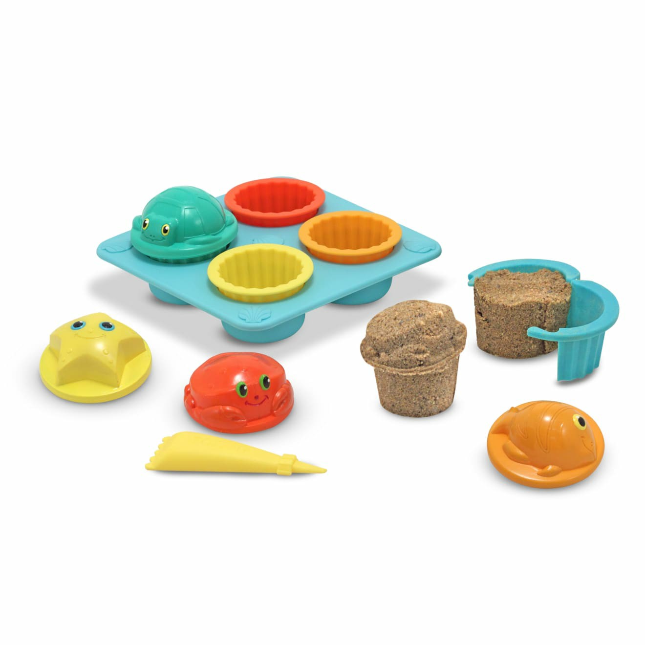 Outdoor Toys | Seaside Sidekicks Sand Cupcake Set Outdoor Toys Melissa & Doug