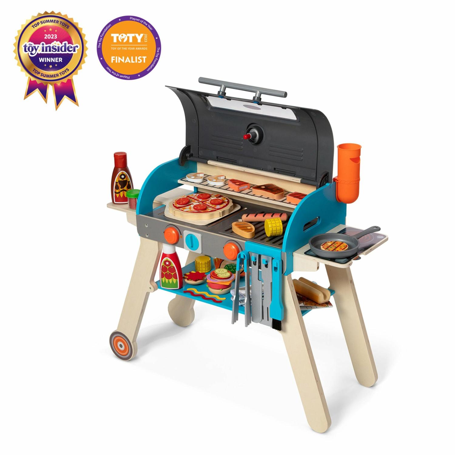 Play Food & Play Sets | Deluxe Grill & Pizza Oven Play Set Play Food & Play Sets Melissa & Doug