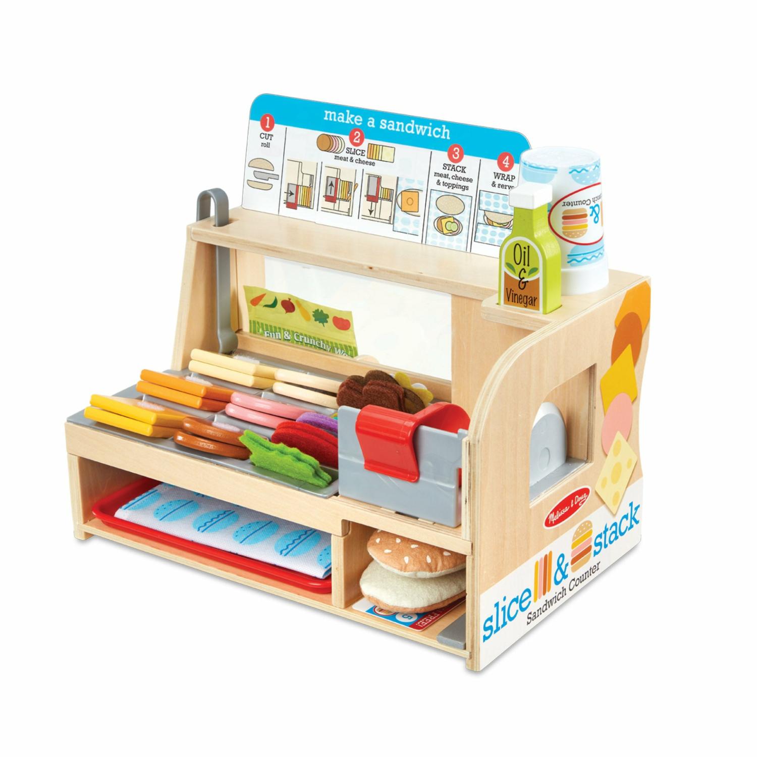 Play Food & Play Sets | Slice & Stack Sandwich Counter Play Food & Play Sets Melissa & Doug