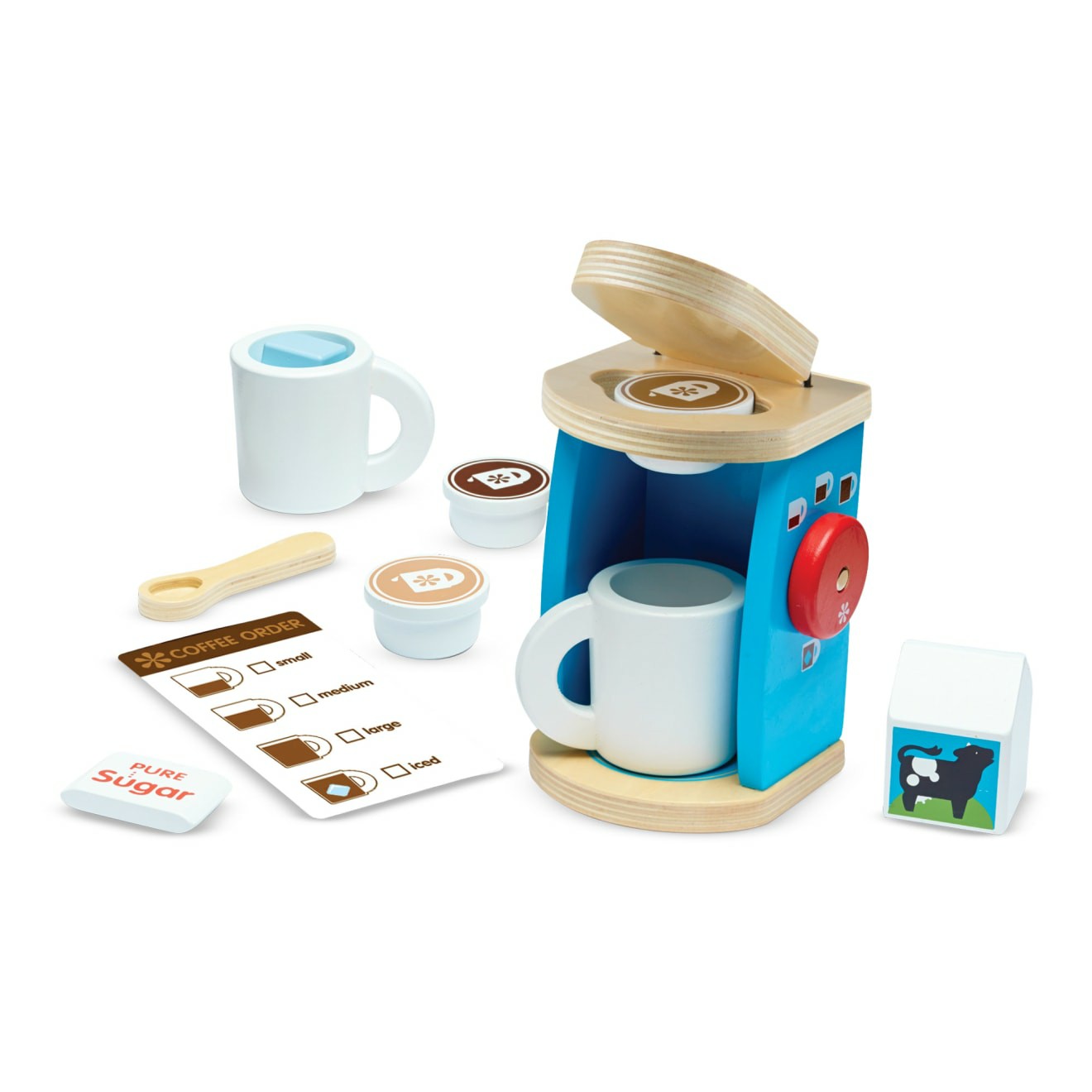 Play Food & Play Sets | Wooden Brew & Serve Coffee Set Play Food & Play Sets Melissa & Doug