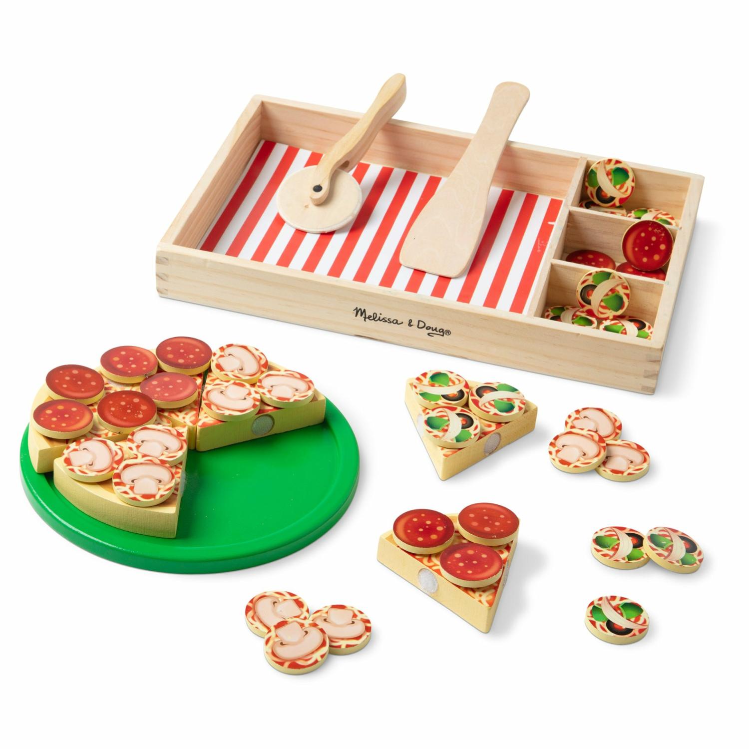 Play Food & Play Sets | Wooden Pizza Party Play Set Play Food & Play Sets Melissa & Doug