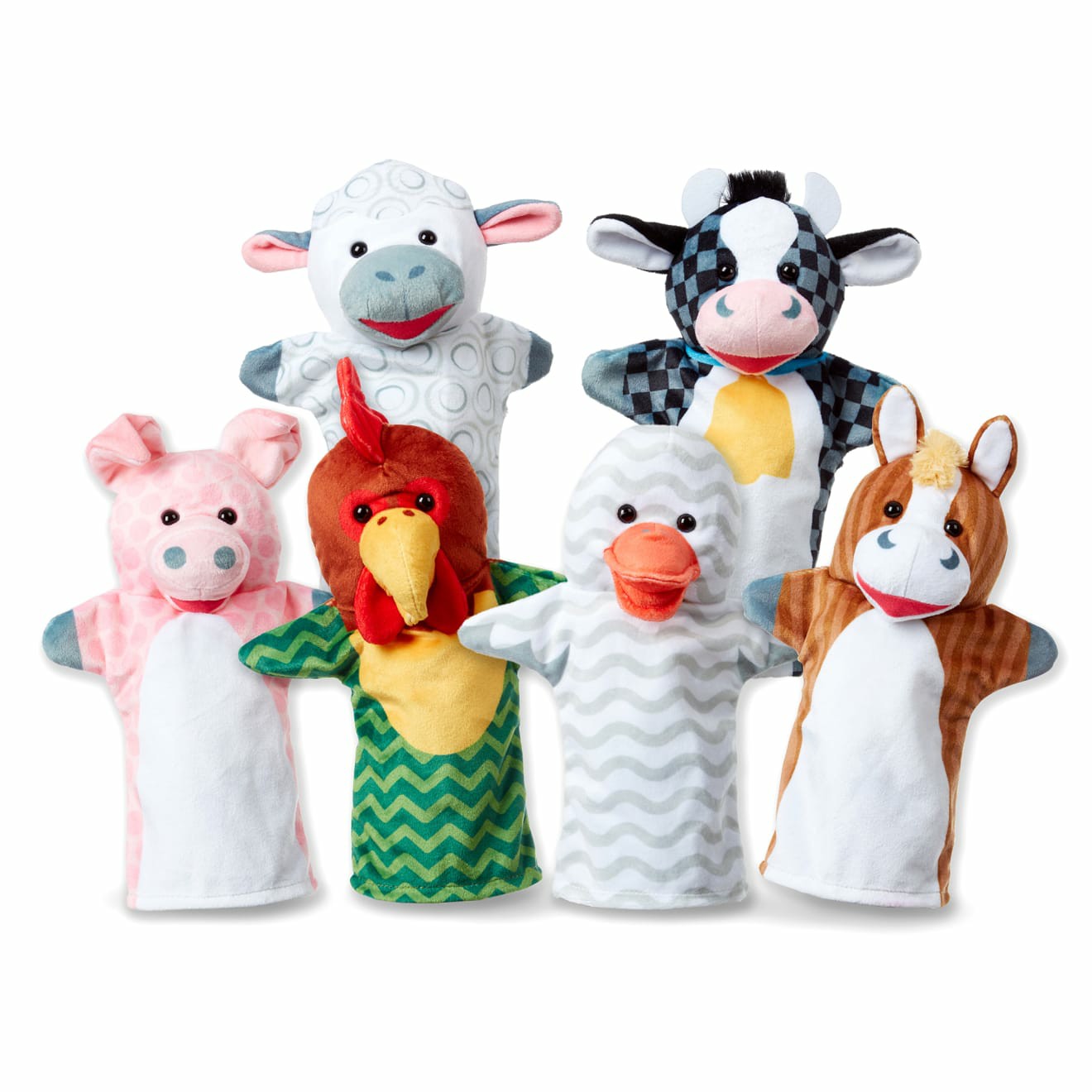 Puppets | Barn Buddies Hand Puppets (6 Pc) Plush Melissa & Doug