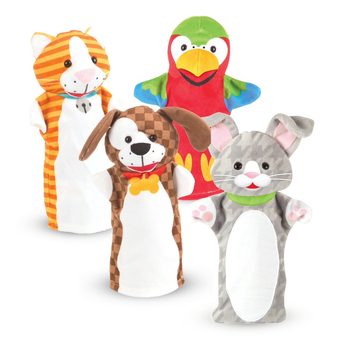 Puppets | Playful Pets Hand Puppets Plush Melissa & Doug