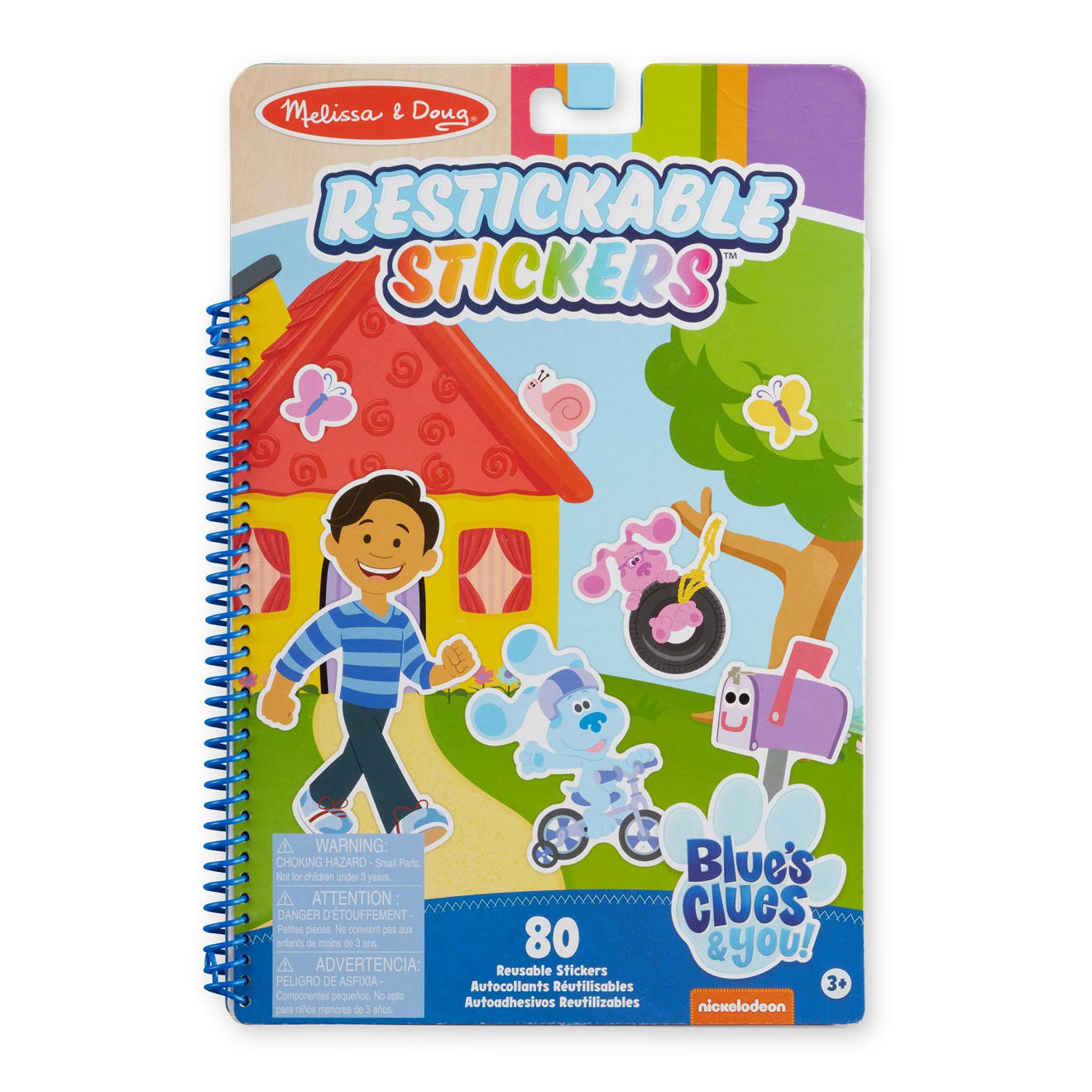 Stickers & Sticker Books | Blue’s Clues & You! Restickable Stickers Pad – Places Blue Loves Arts & Crafts Melissa & Doug