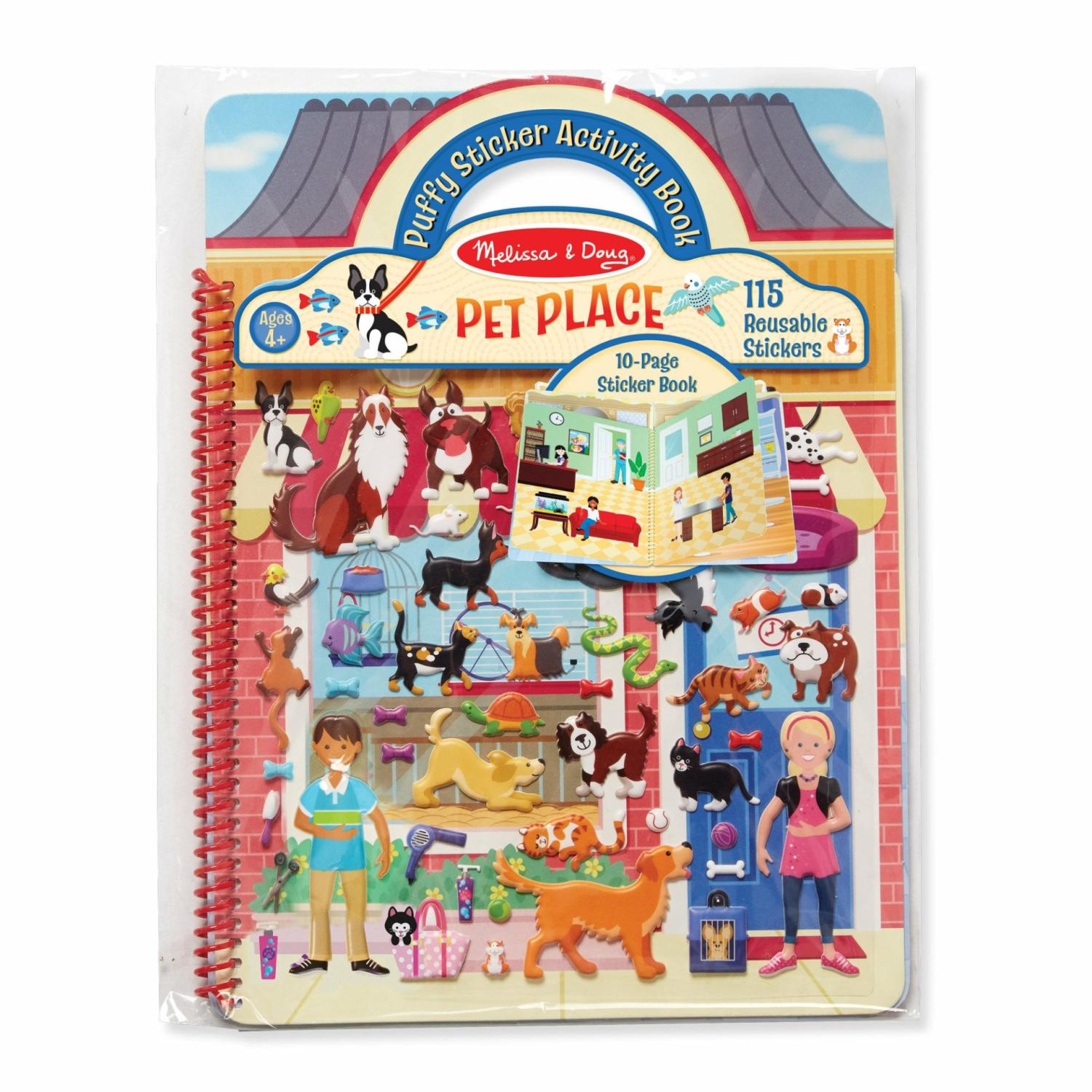 Stickers & Sticker Books | Puffy Sticker Activity Book – Pet Place Arts & Crafts Melissa & Doug