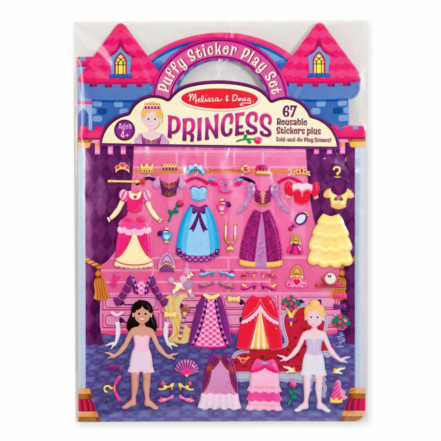 Stickers & Sticker Books | Puffy Sticker Play Set – Princess Arts & Crafts Melissa & Doug