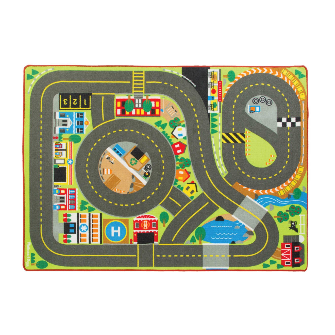 Vehicles & Trains | Jumbo Roadway Activity Rug Trains & More Toys Melissa & Doug