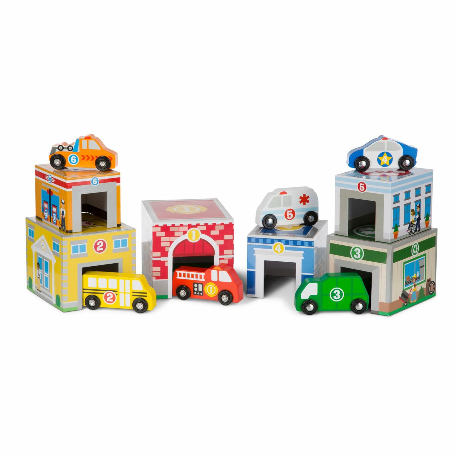 Vehicles & Trains | Nesting & Sorting Buildings & Vehicles Trains & More Toys Melissa & Doug