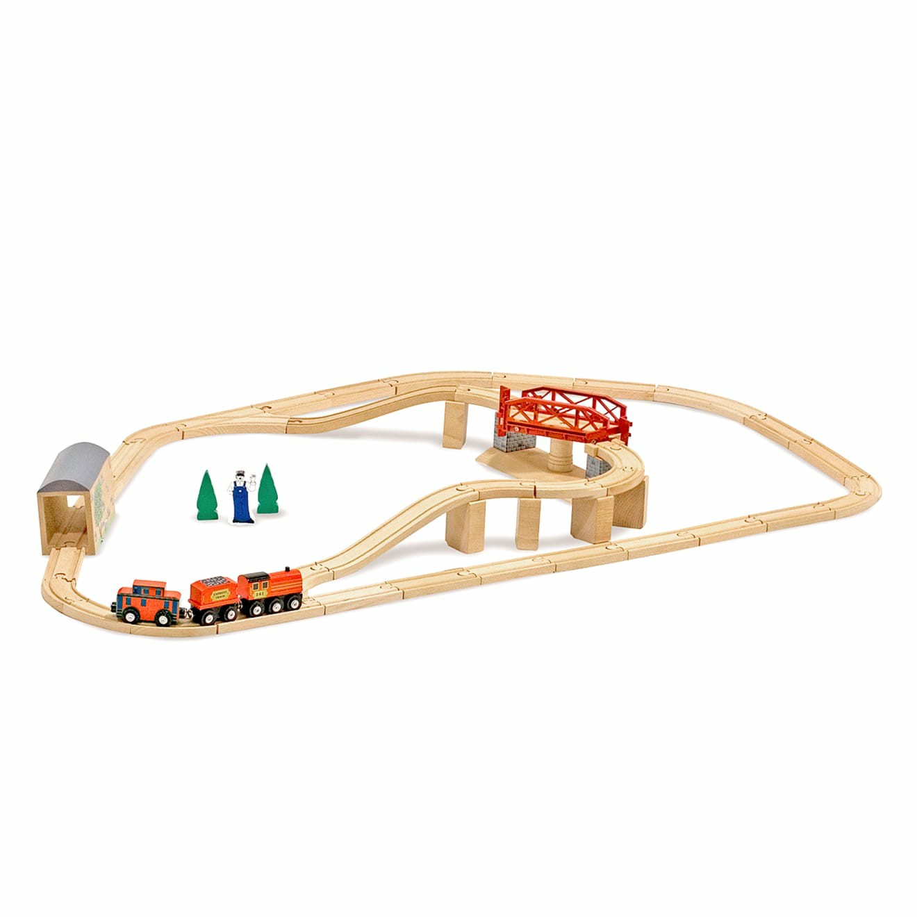 Vehicles & Trains | Swivel Bridge Train Set Trains & More Toys Melissa & Doug