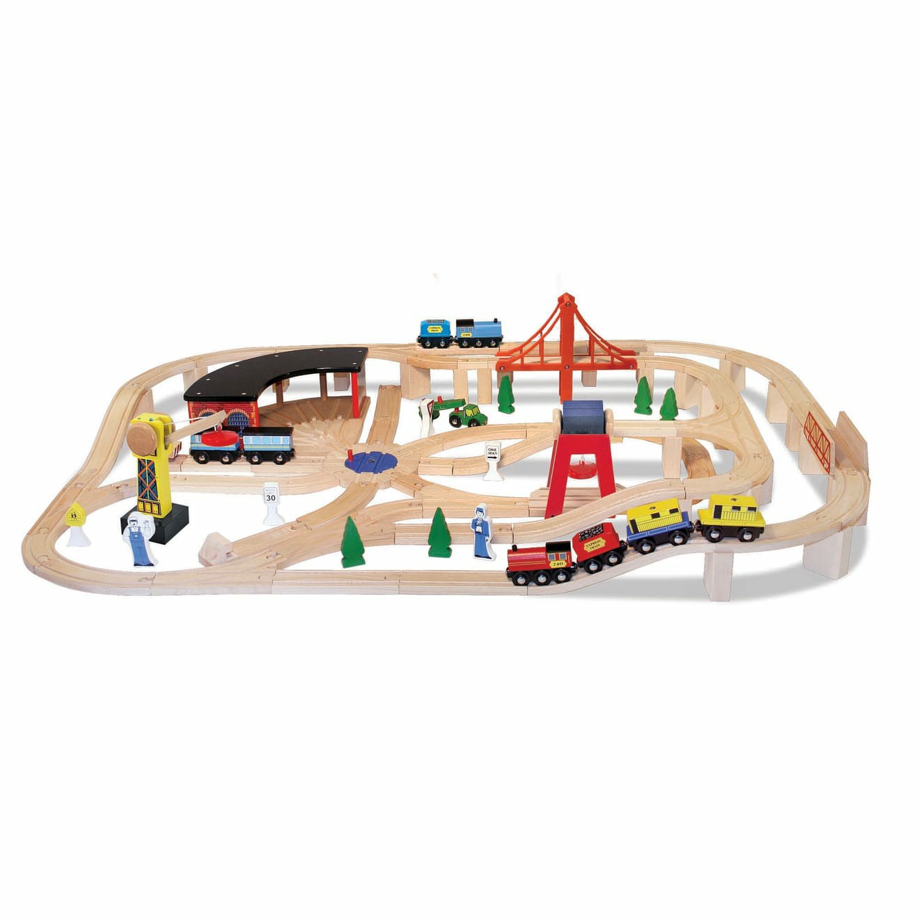 Vehicles & Trains | Wooden Railway Set Trains & More Toys Melissa & Doug