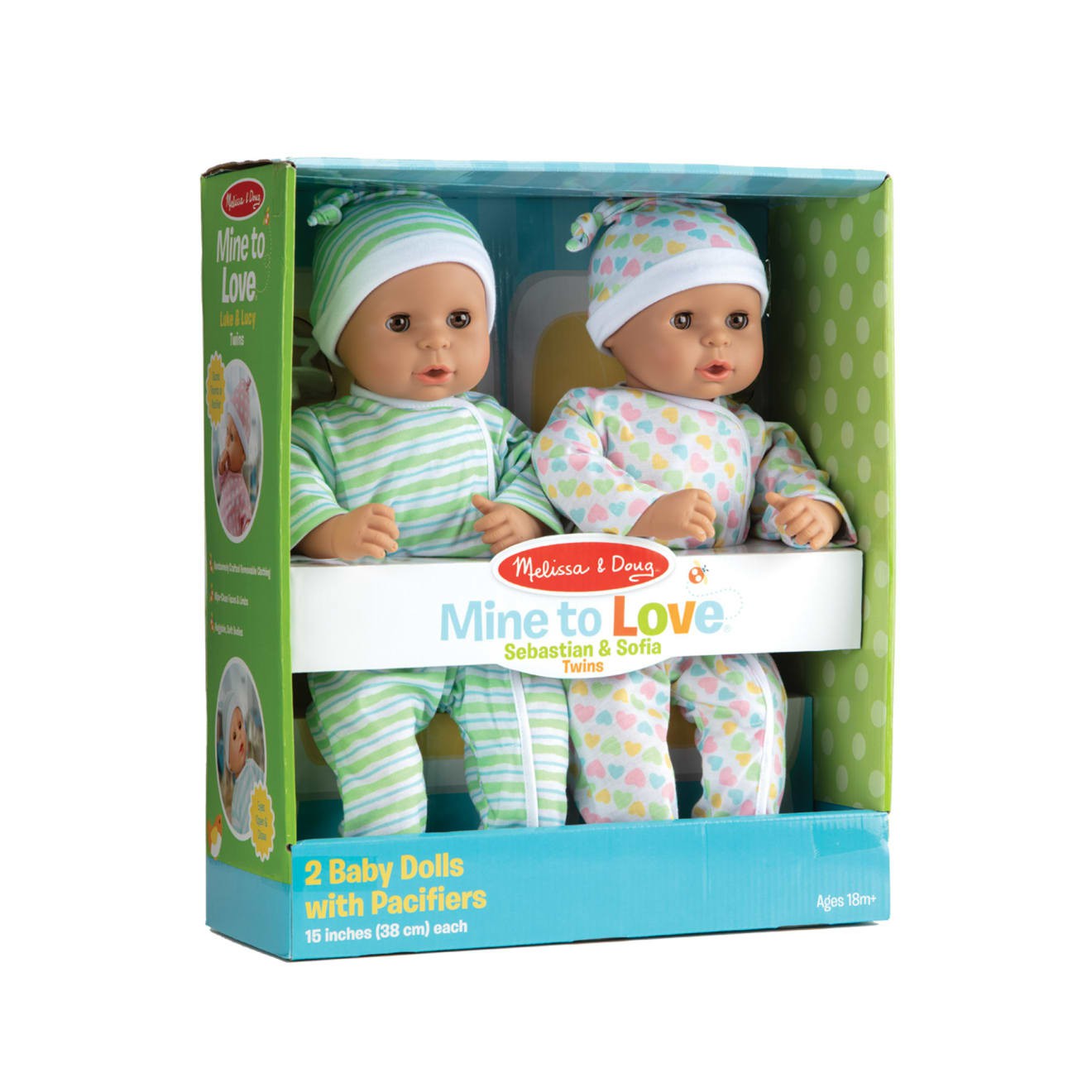 Dolls & Dollhouses | Mine To Love Twins Sebastian & Sofia Dolls Pretend Play Dolls & Dollhouses