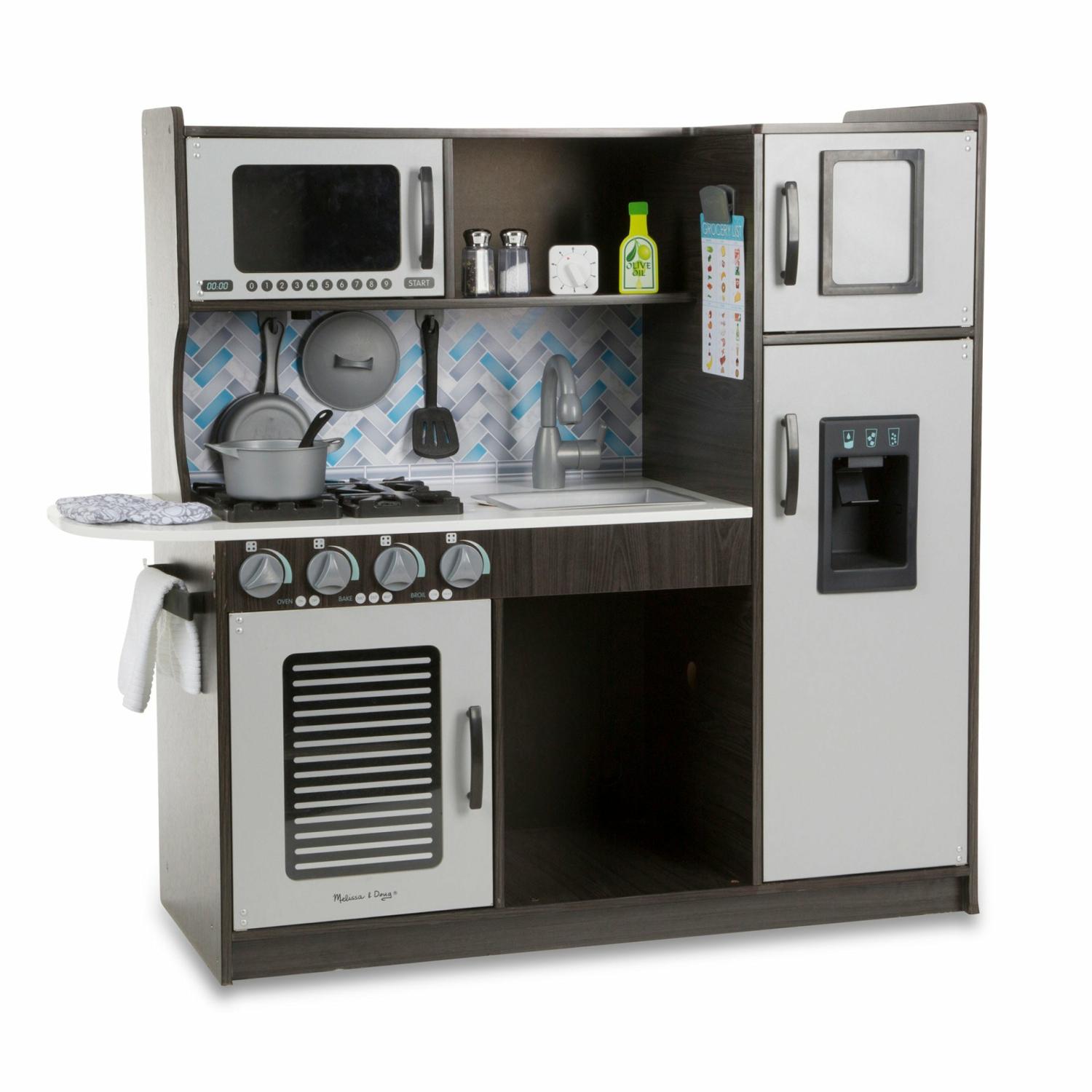 Kitchens & Play Centers | Wooden Chef’s Kitchen – Charcoal Kitchens & Play Centers Kitchens & Play Centers