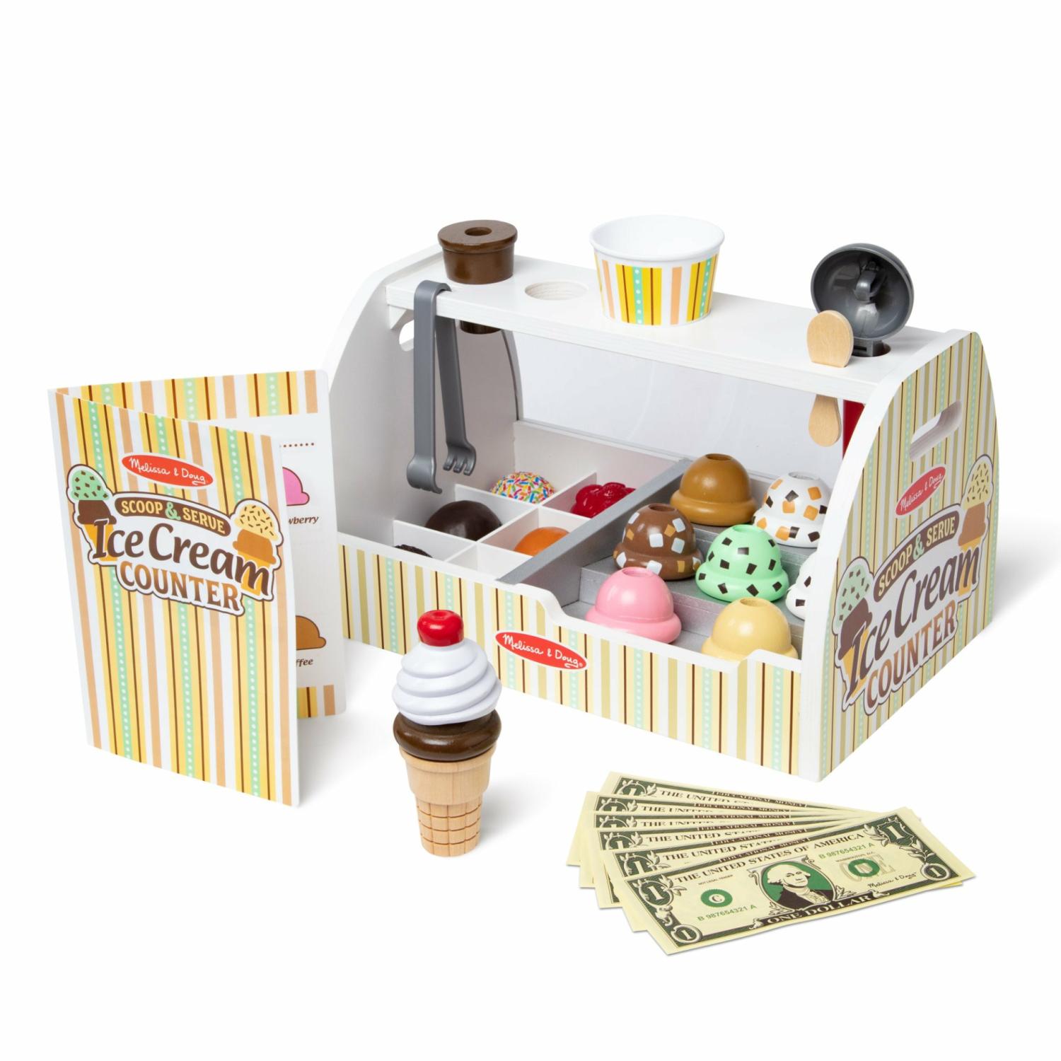 Play Food & Play Sets | Scoop & Serve Ice Cream Counter Play Food & Play Sets Melissa & Doug