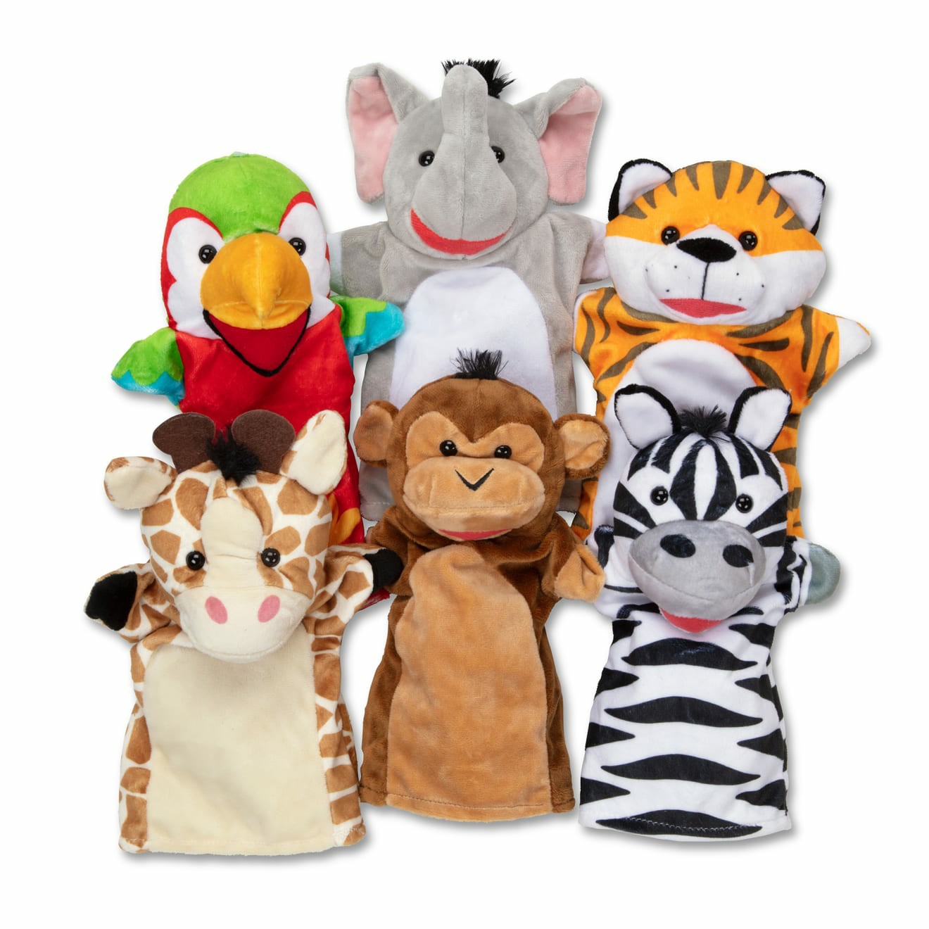 Puppets | Safari Buddies Hand Puppets Plush Melissa & Doug